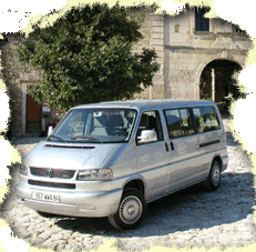 Our minibus :  from 1 to 8 passengers